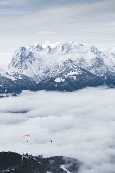 Paragleiten am Bischling Anton-Proksch-Haus © Bergbahnen Werfenweng/Home of Content